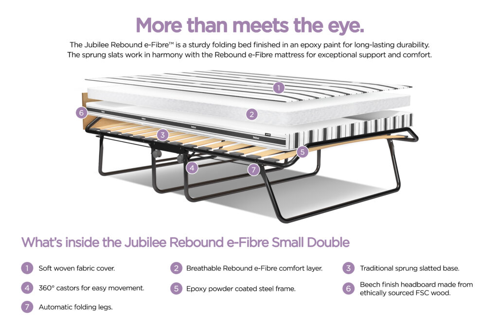 JayBe Jubilee Folding Bed with Rebound eFibre Mattress **This product is no longer available